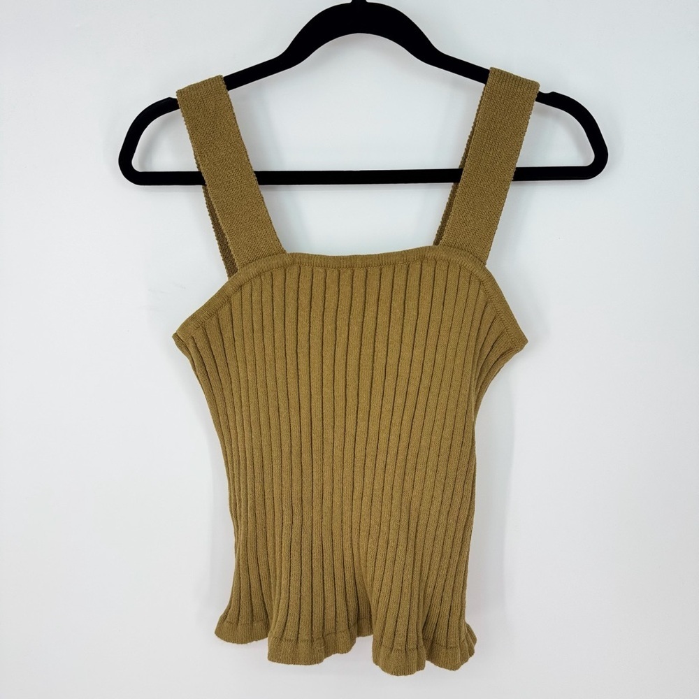 Madewell Thick Strapped Sweater Patterned Tank Top